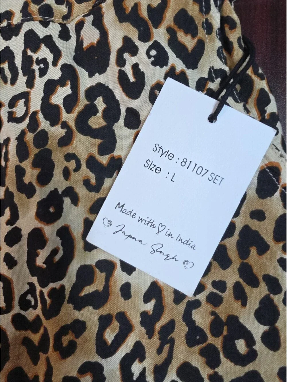Japna Anthro Leopard Pull-On A-Line Maxi Skirt W Back Slit & Pockets Large  NWT
